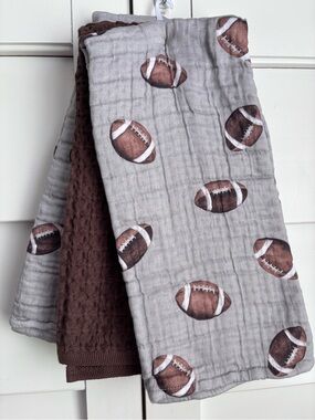 Brooks Brothers Football Print Kitchen Towels - Set of 3